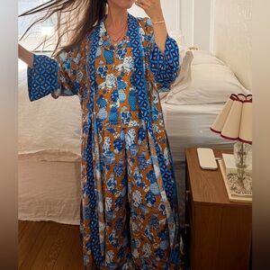 Print Fresh pajamas and robe